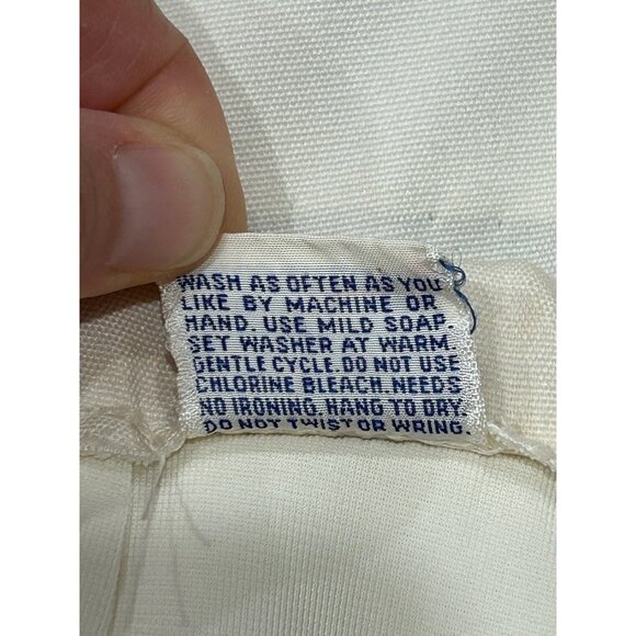 Vintage Harburt Elastic Waist Pull On Skort Cream Sz 6 Front Slits Mushroom - Picture 8 of 10